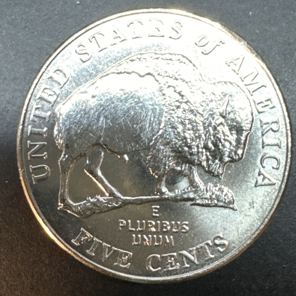 2005 D Jefferson Buffalo / Bison Nickel 5cent Coin Brilliant Uncirculated BU